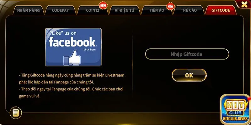 Hướng dẫn quy trình tham gia và sử dụng mã giftcode
